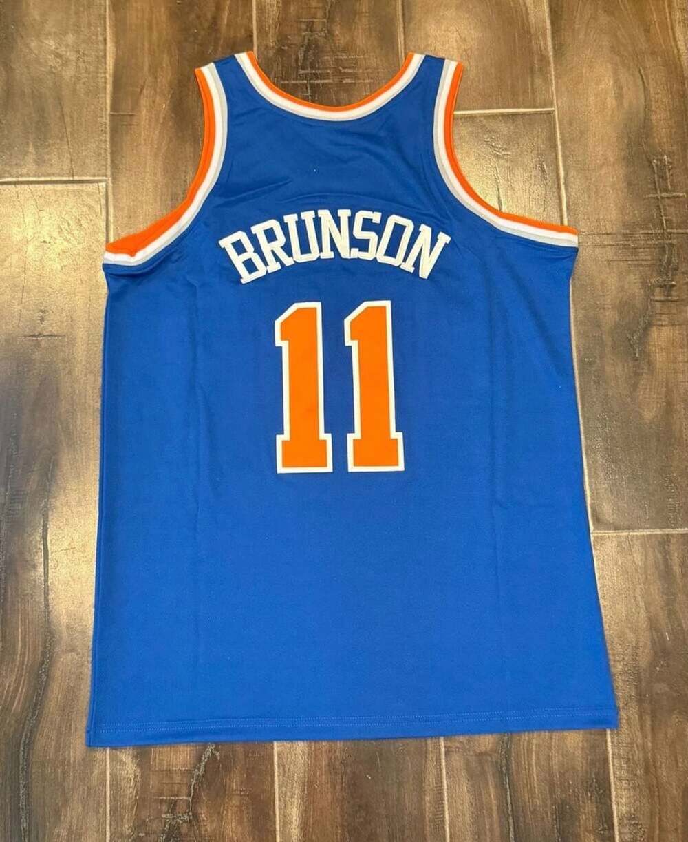 New York Knicks Jalen Brunson #11 Basketball Jersey Blue Size small